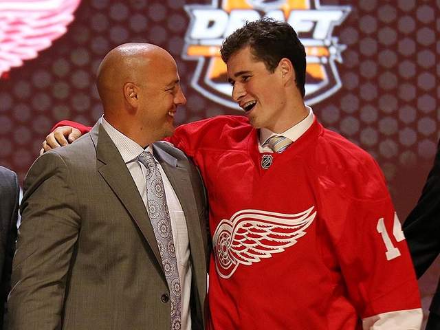 Red Wings select Waterford's Dylan Larkin with 15th pick in NHL