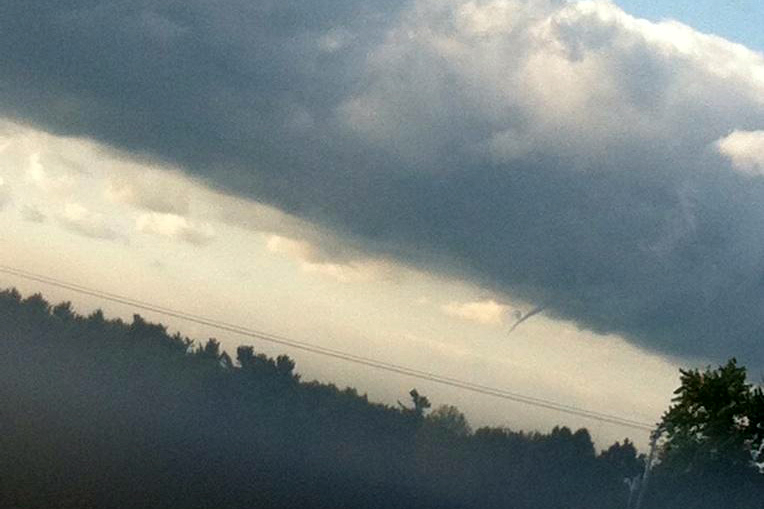 Waterspout, funnel clouds spotted at Lake Michigan