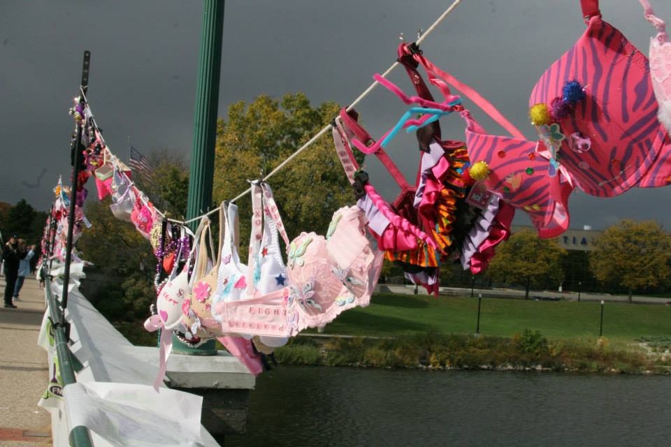 Decorate a bra for Breast Cancer Awareness Month