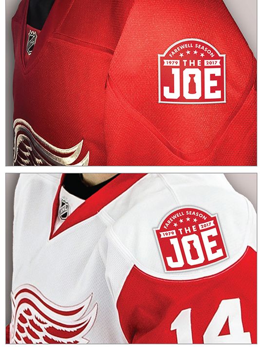 red wings farewell jersey