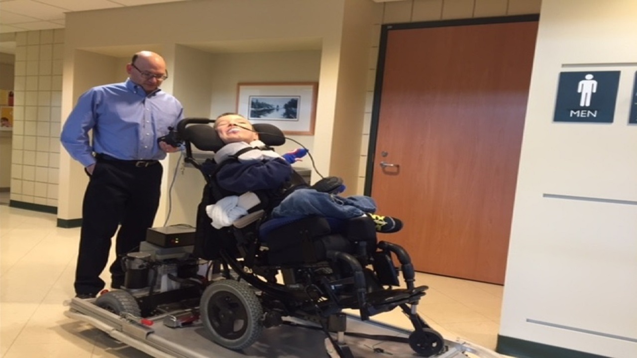 GVSU students design inmouth wheelchair device for 10yearold boy