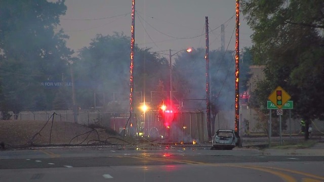 Car crash causes massive gas line explosion near Detroit - WZZM13.com
